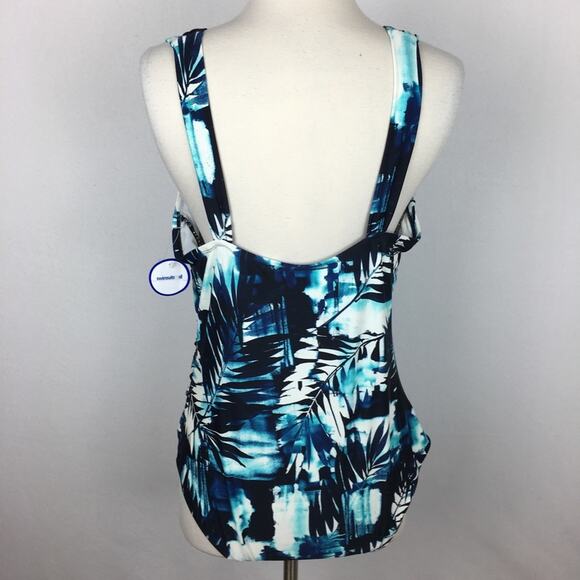 Swimsuits for All One Piece Black Blue NWOT Swim Suit size 18 - Picture 4 of 7